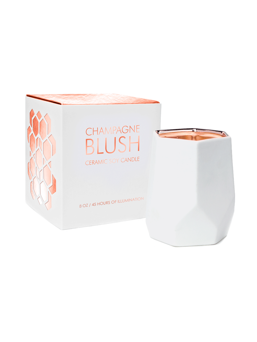 D.L. & Co Abstract Duftlys Champagne Blush 227g - is