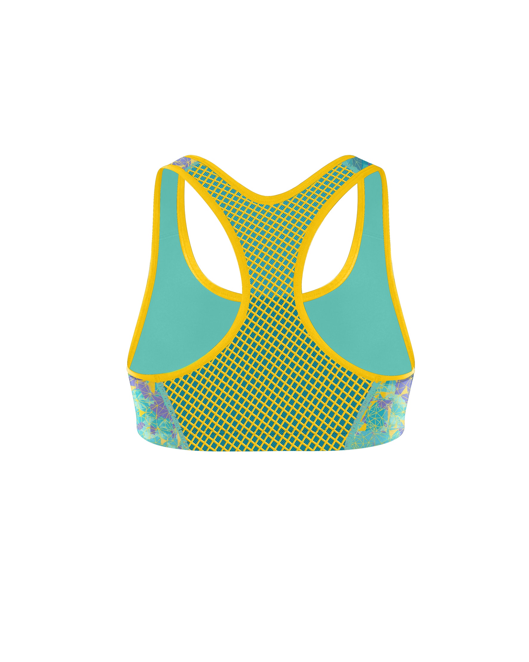 Shock Absorber Active Crop Top - Geometric Print