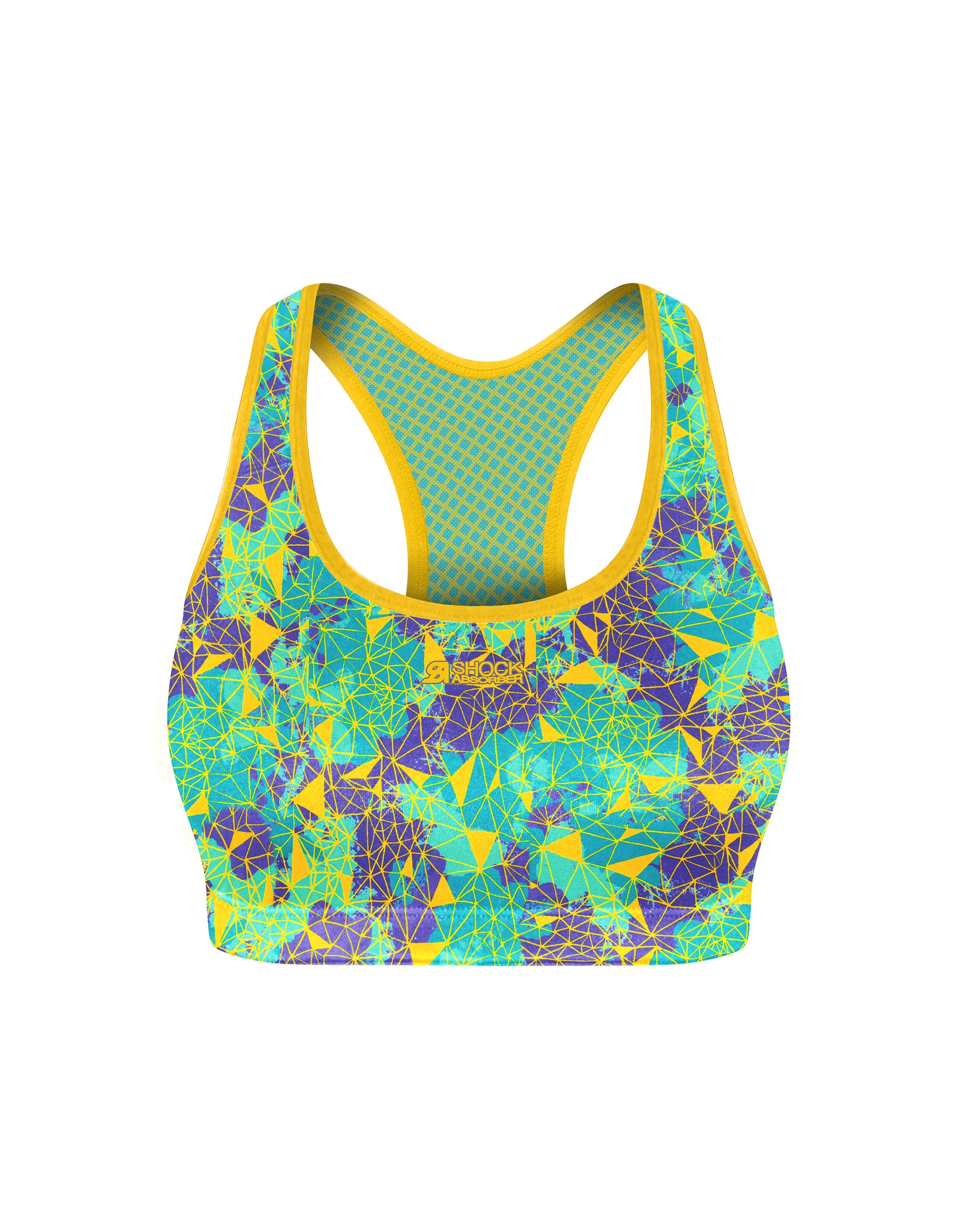 Shock Absorber Active Crop Top - Geometric Print