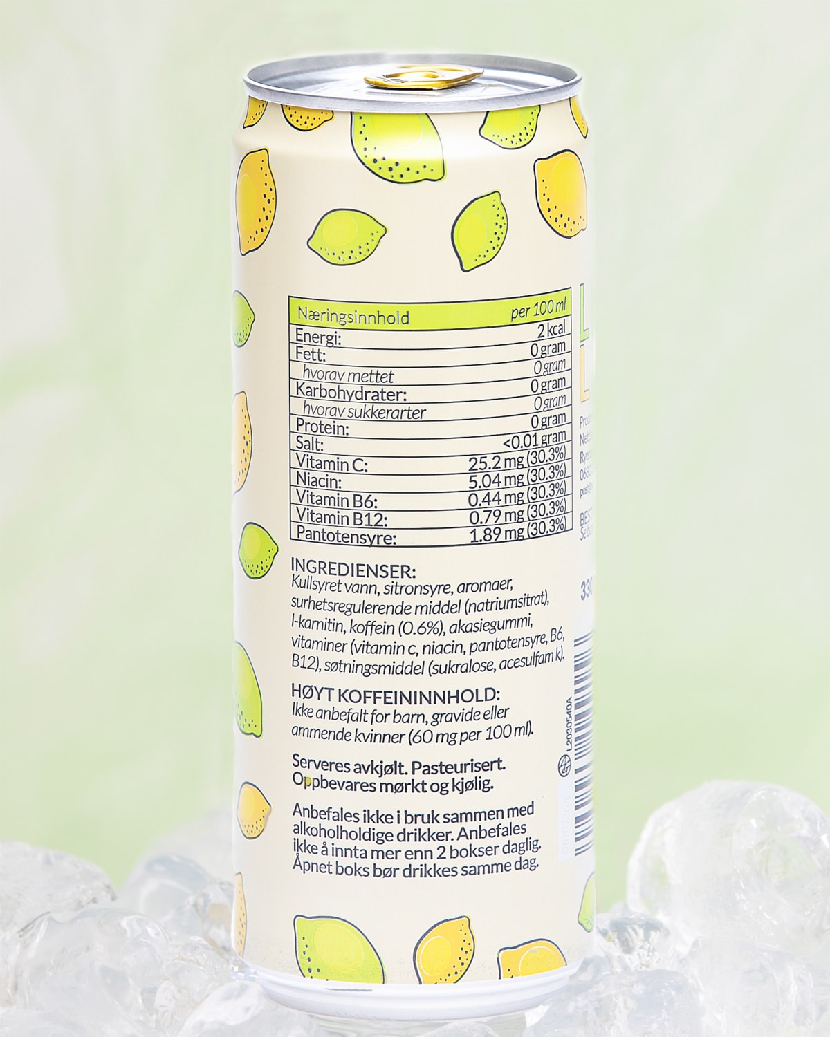 Lean Lime Energy Drink 24x330ml BESTSELGER! Tights.no