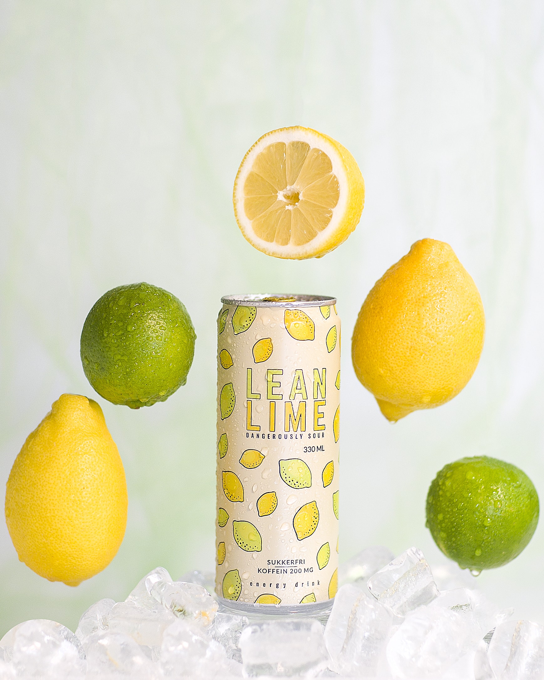 Lean Lime Energy Drink 24x330ml BESTSELGER! Tights.no