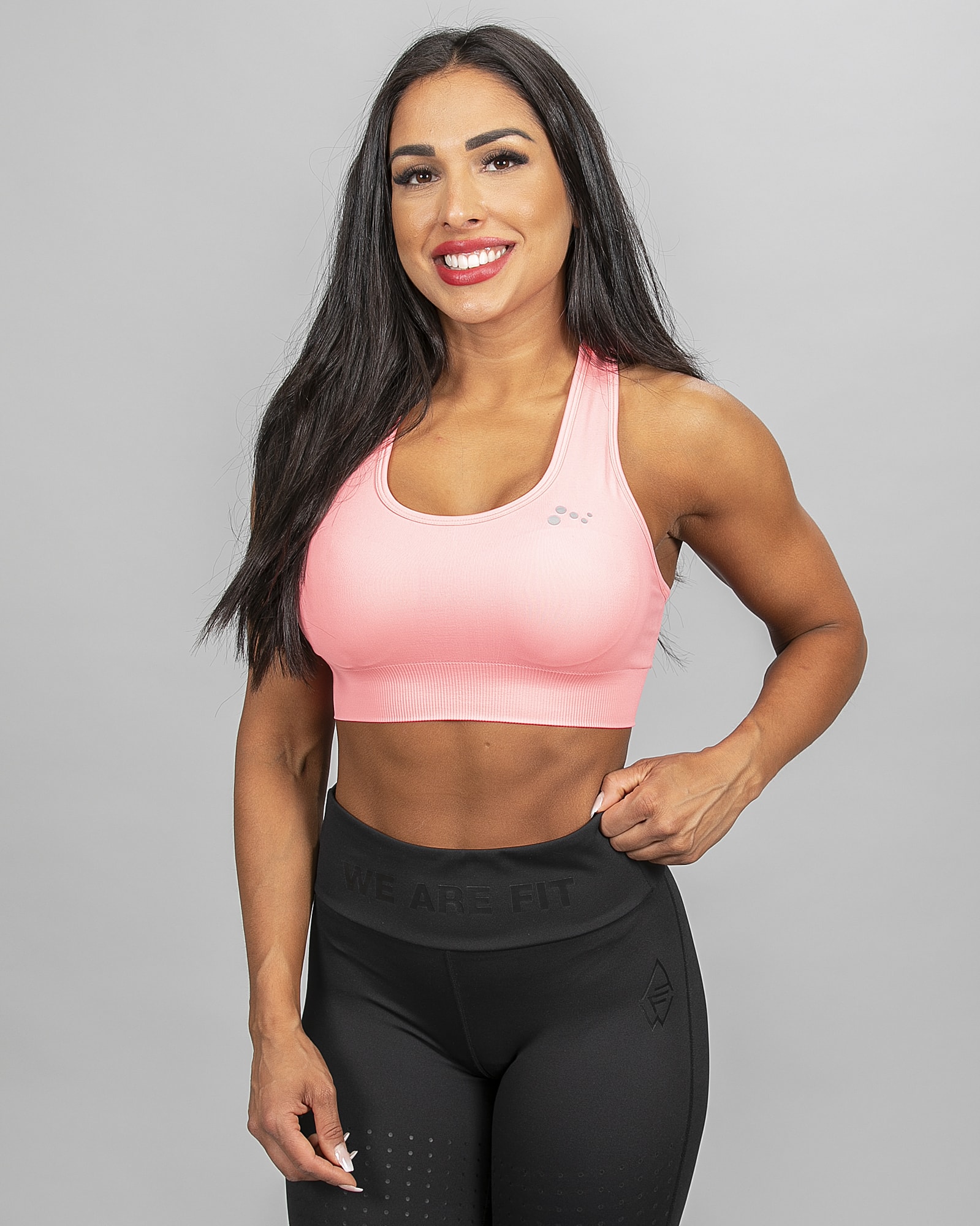 Only Play Daisy Seamless Sports Bra - Lipstick Pink 15101974 b