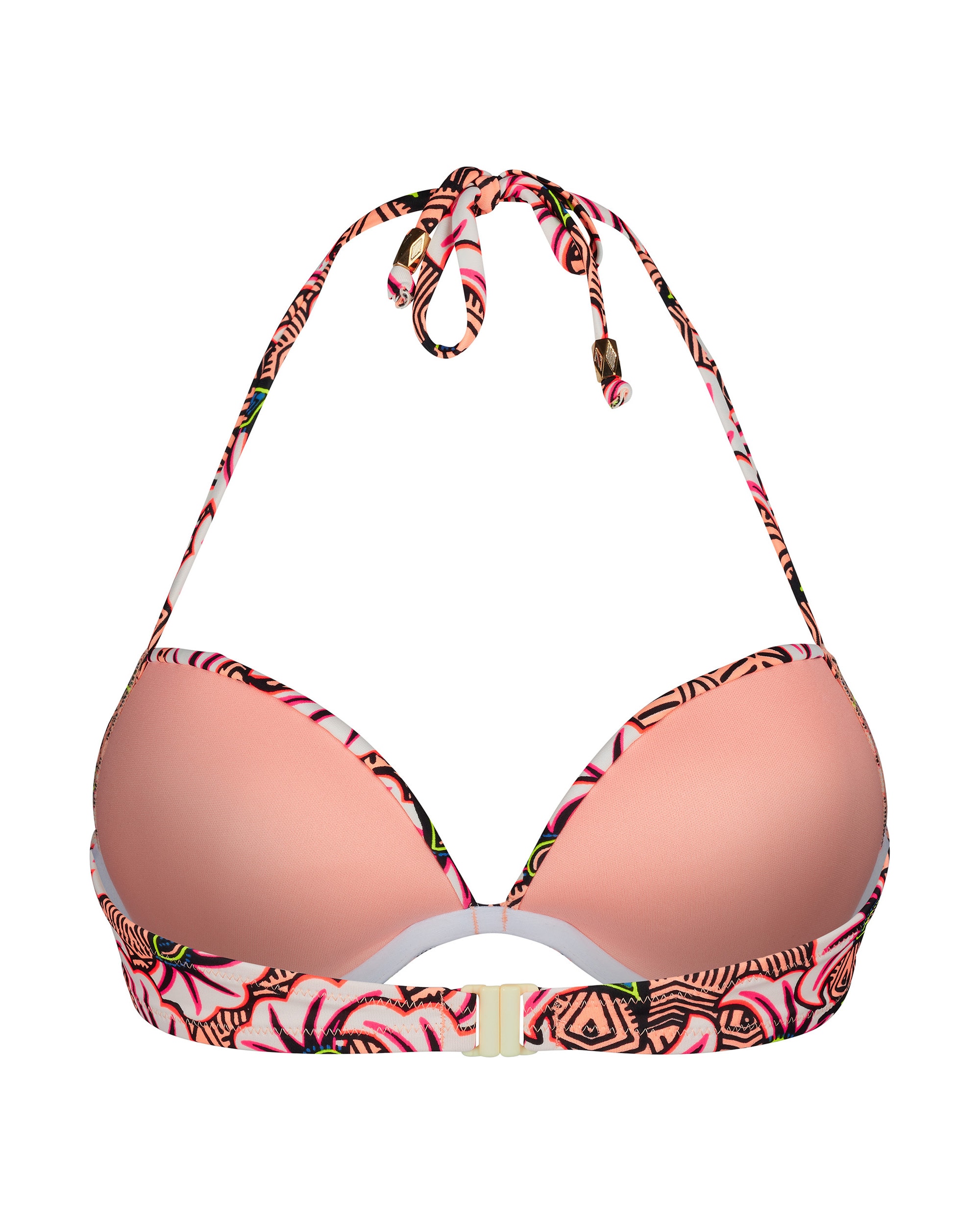 Skiny L. Padded Bra Neon Flower - Tropical Neon