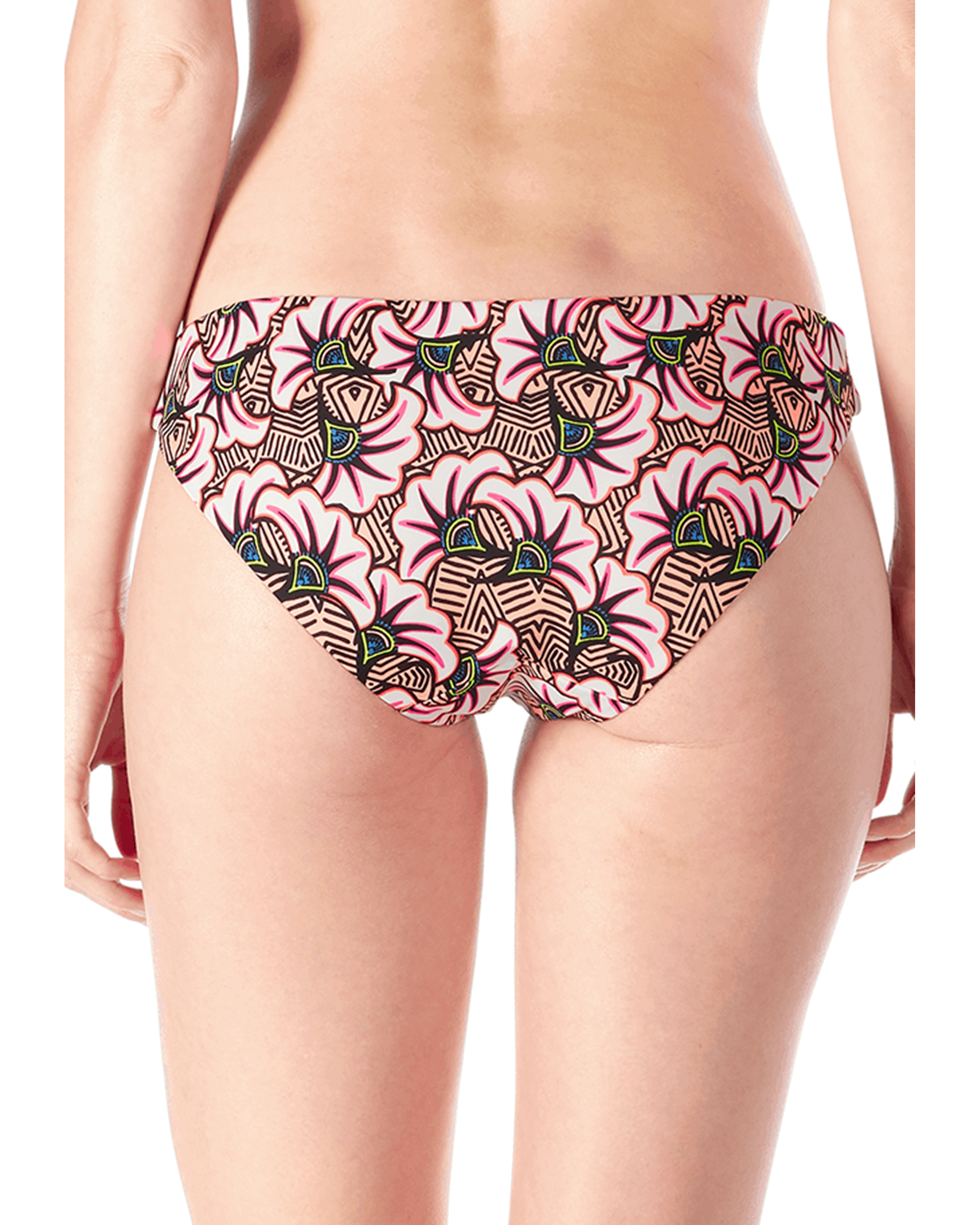 Skiny L. Bikini Briefs Neon Flower - Tropical Neon