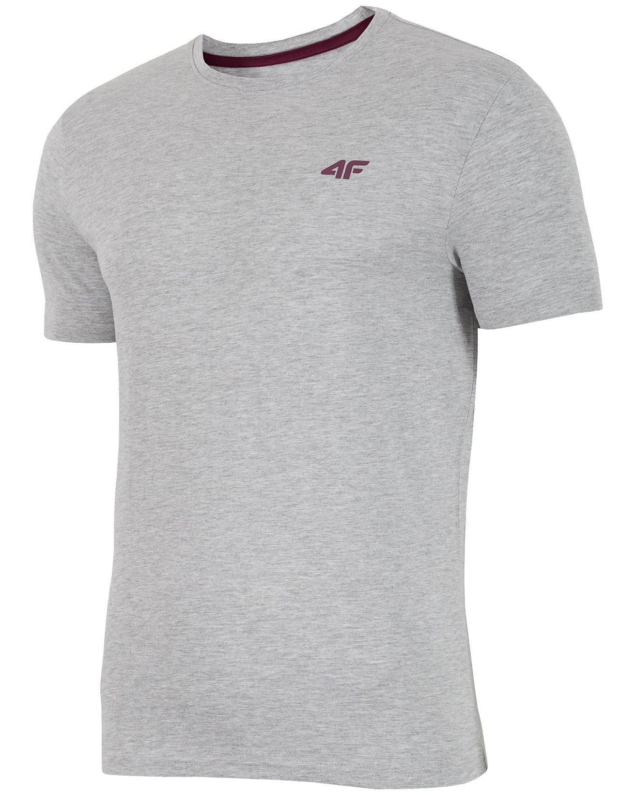 4F Man's T-Shirt - Light Grey Melange