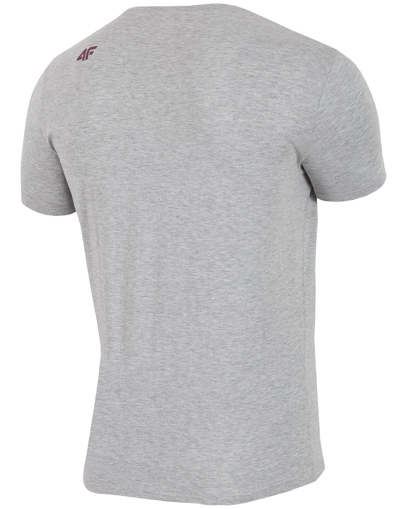 4F Man's T-Shirt - Light Grey Melange