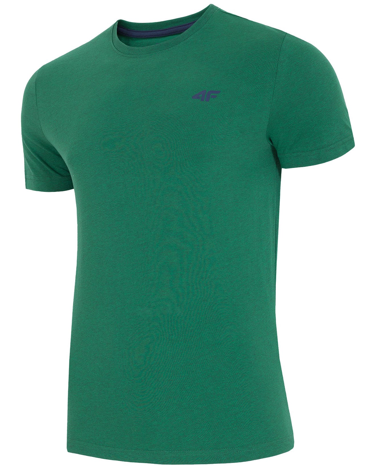 4F Man's T-Shirt - Dark Green Melange