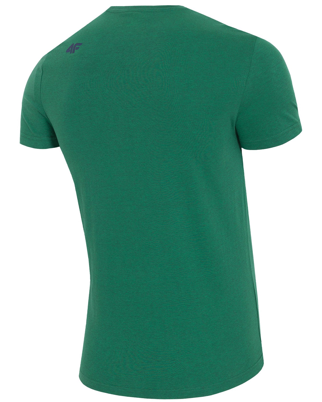 4F Man's T-Shirt - Dark Green Melange