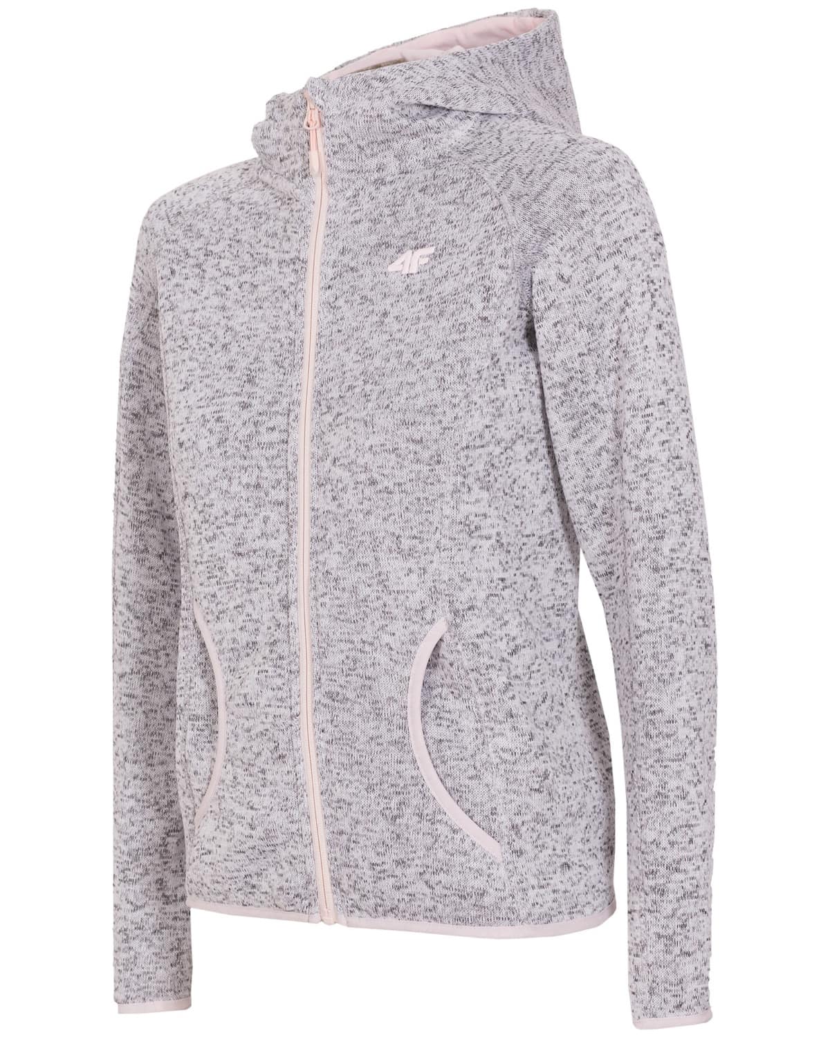 4F Women’s Fleece - Light Grey - M - jakke