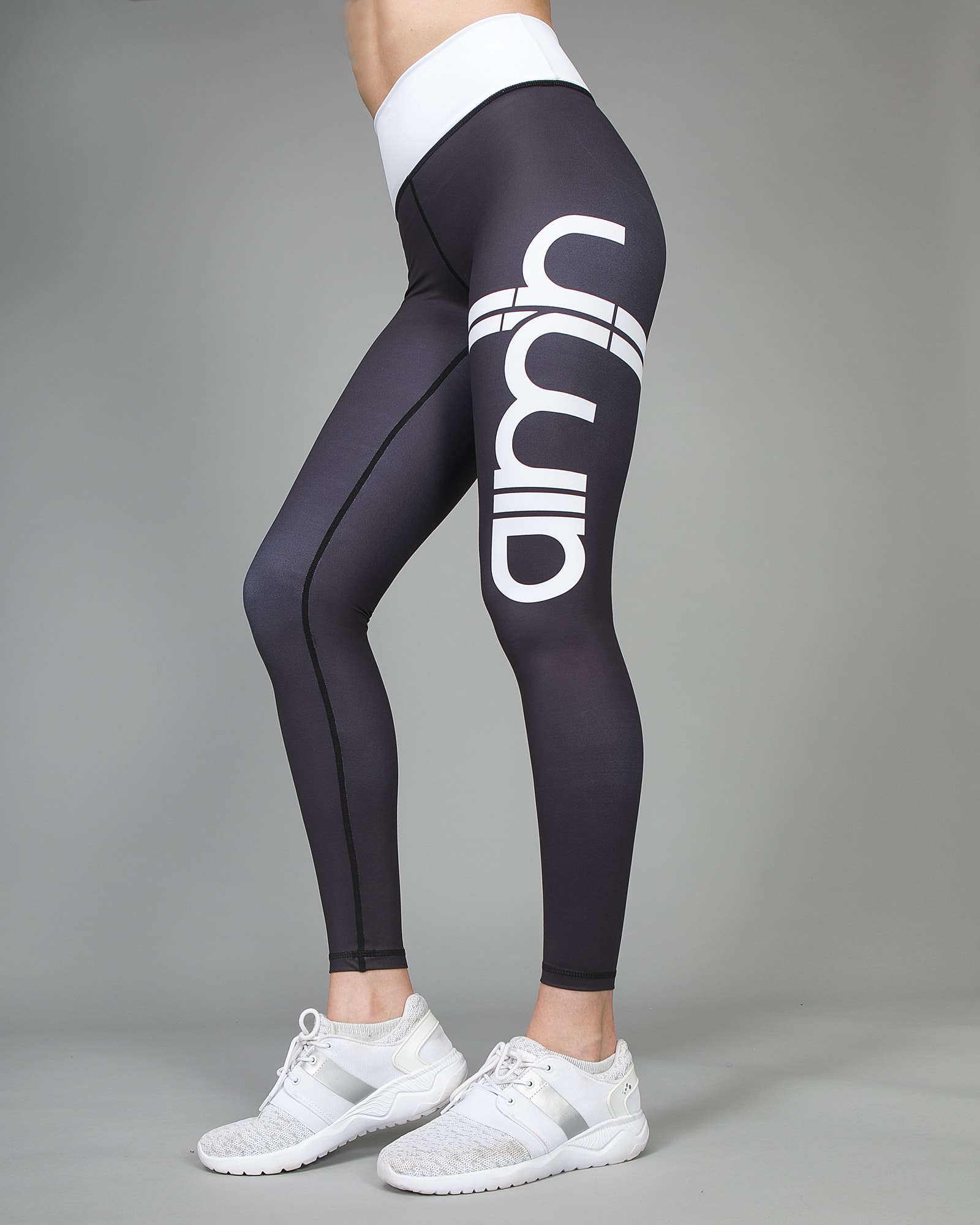 Aim’n Black Stripe High Waist Tights 18020002 h
