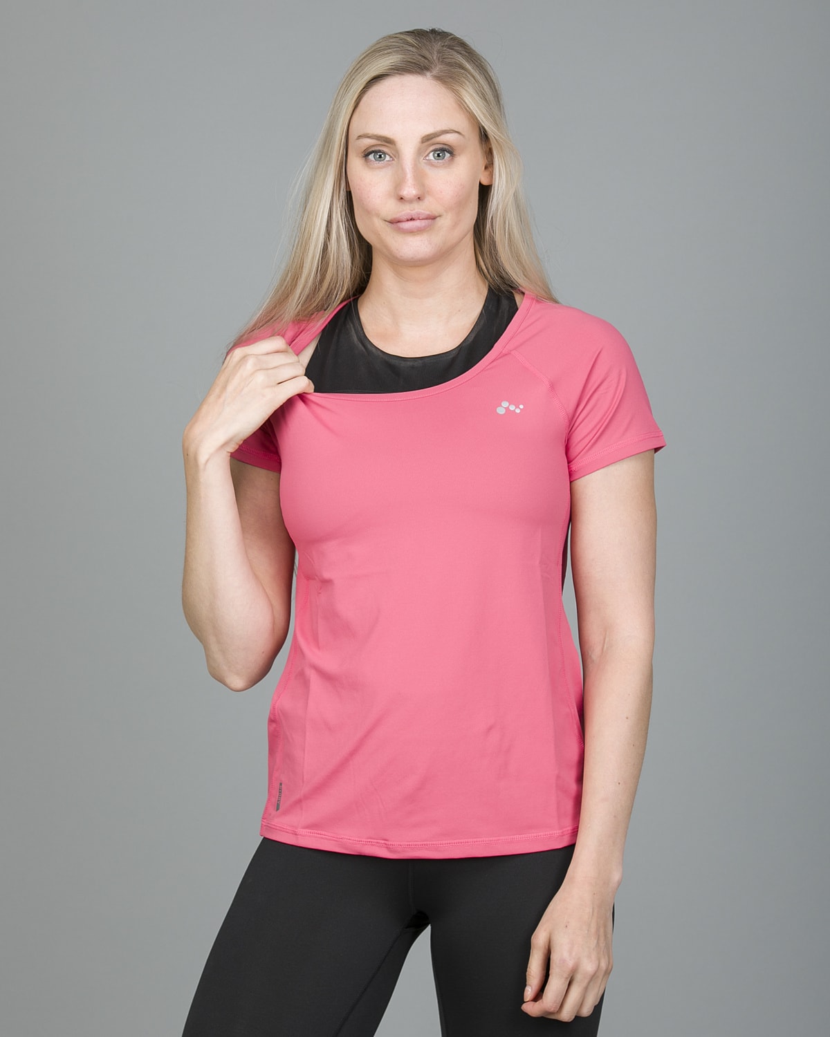 Only Play Rebecca Training Short Sleeve Tee - Fruit Dove - L - polyester