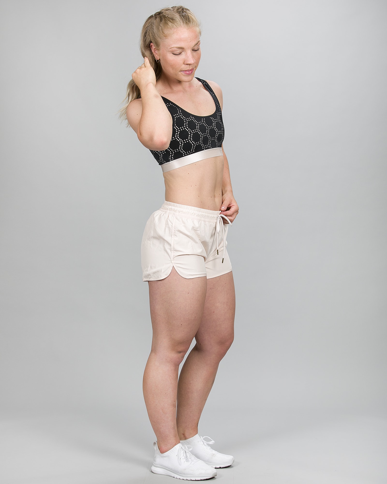 Skiny SK86 Shorts - Crystal Gray 083109 og Crop Top 083093 d