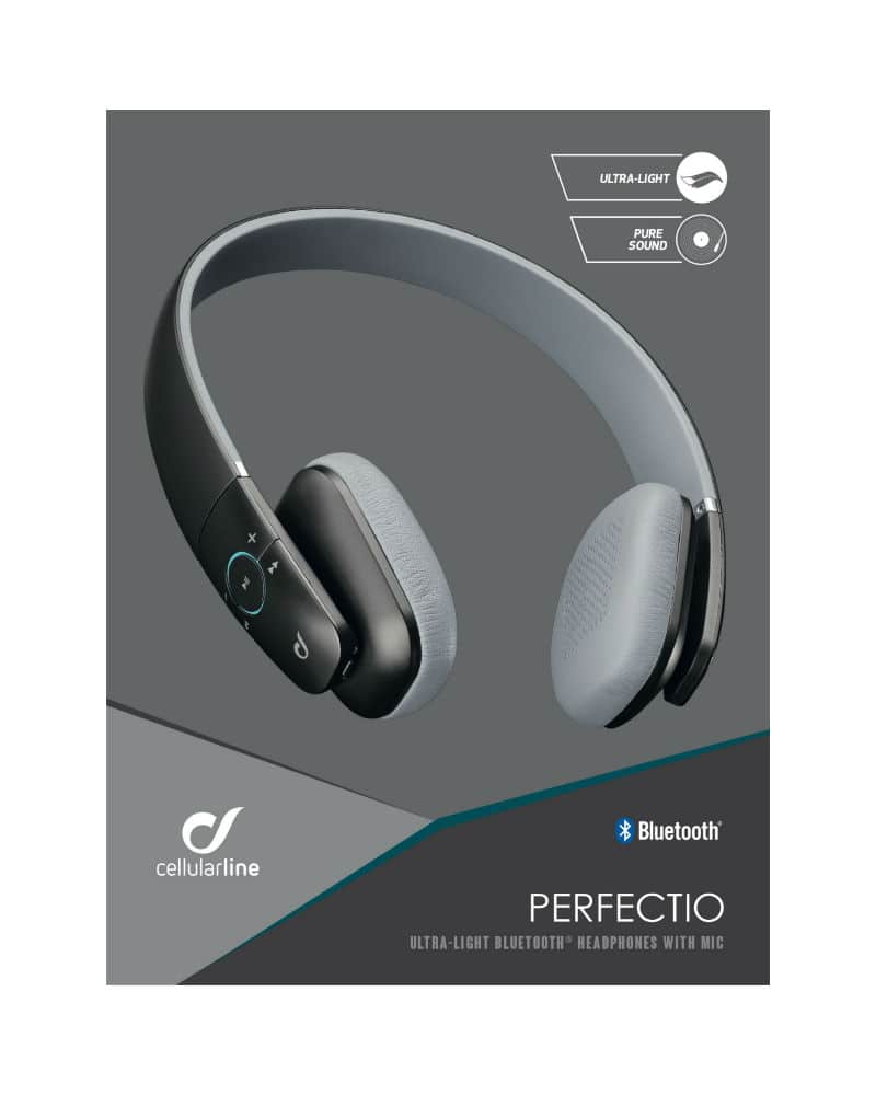 Cellularline AQL Perfectio Hodetelefoner - Black - gå