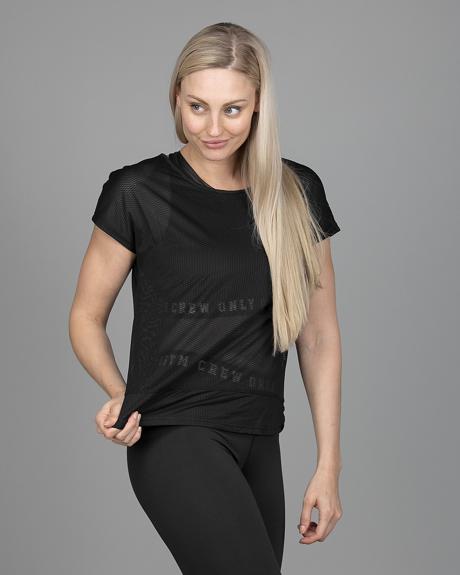 Only Play Jasmin Training Loose Short Sleeve Tee - Black 15148754 f