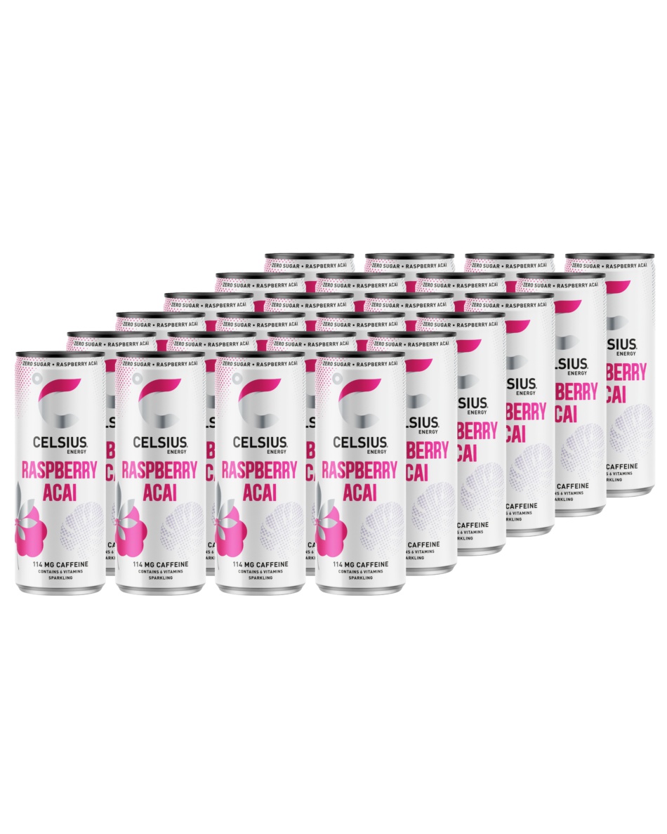 Celsius Raspberry &amp; Acai 24x355ml