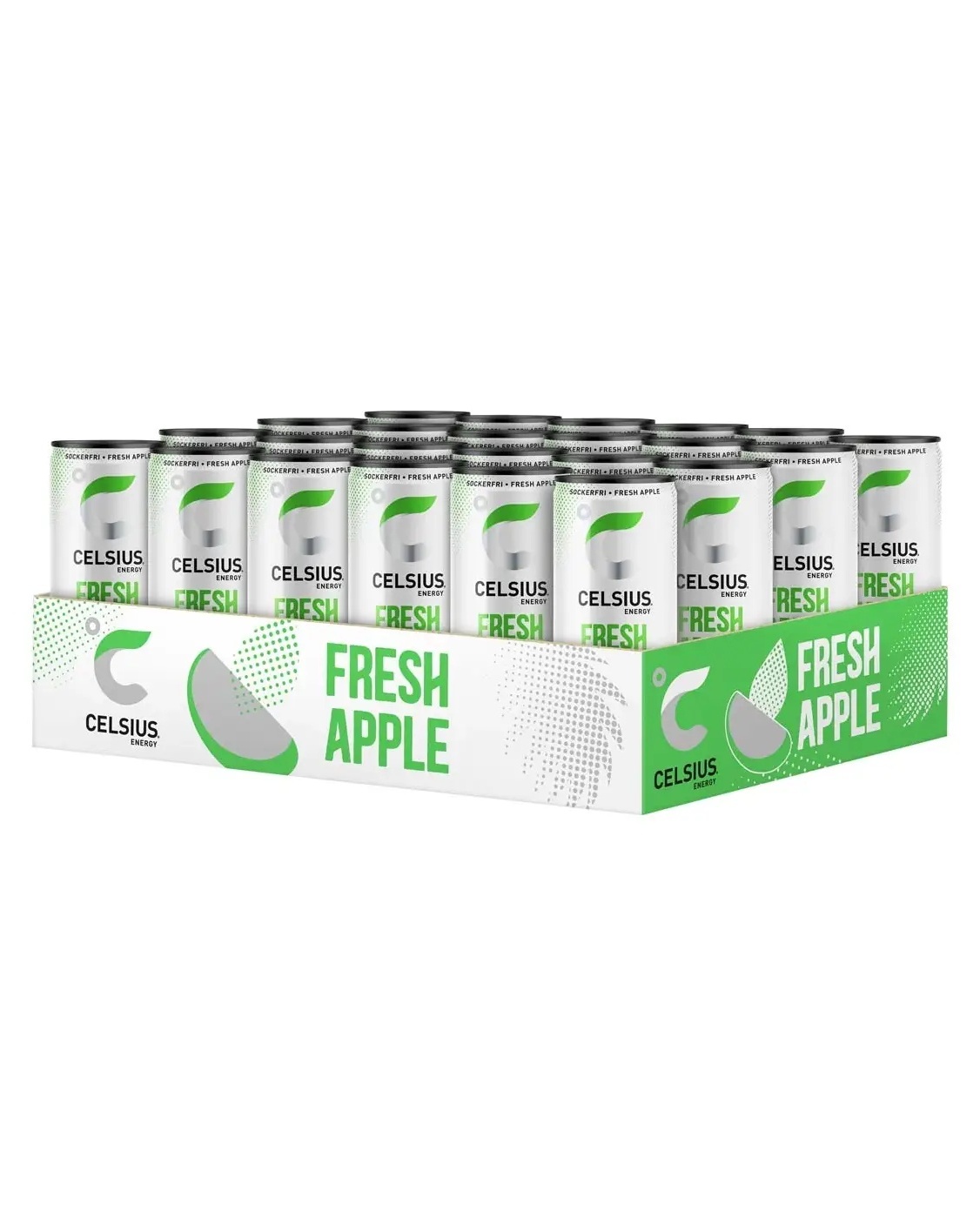 Celsius Fresh Apple 24x355ml - vitaminer og mineraler