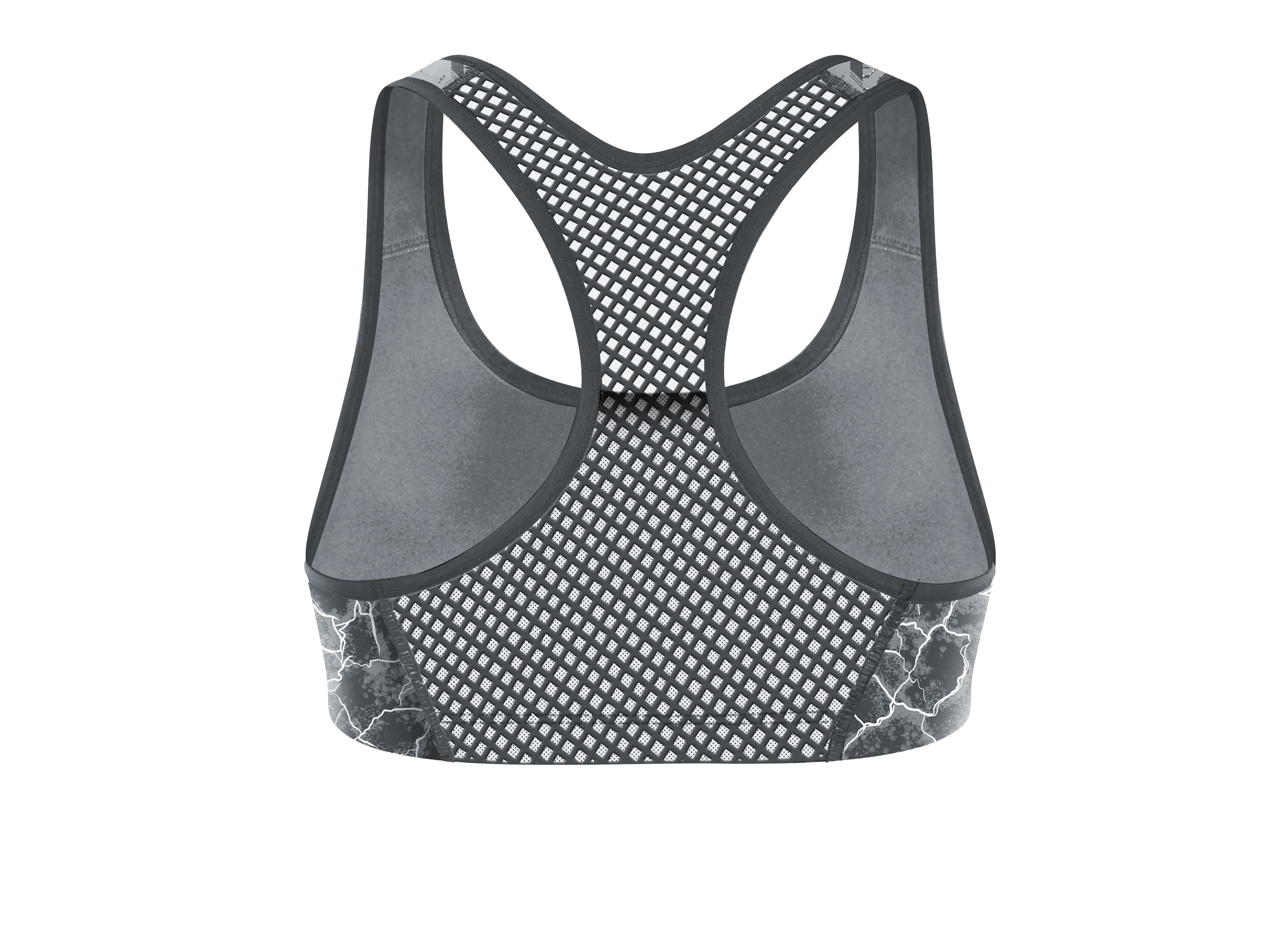 Shock Absorber 04NO Active Crop Top Asphalt Print b