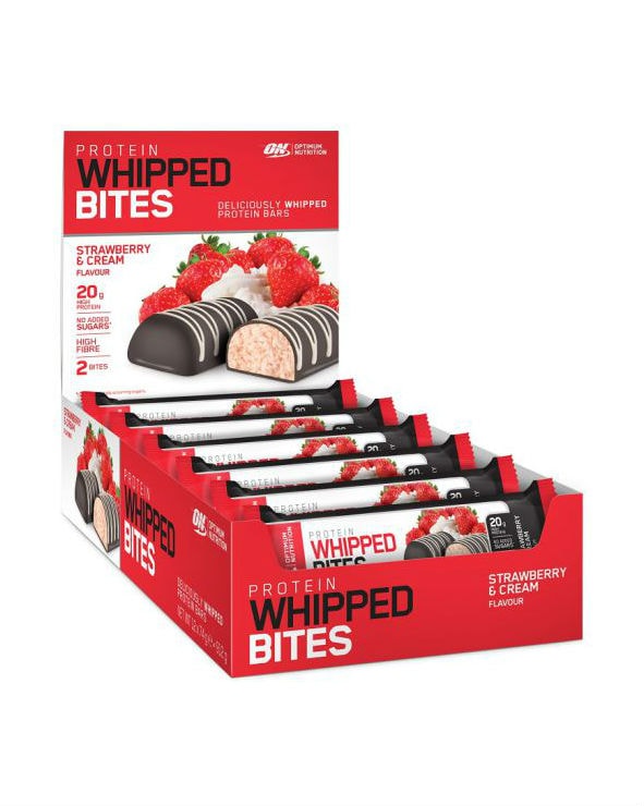 Optimum Nutrition Whipped Bites Strawberry & Cream 12x76g - whey protein isolate