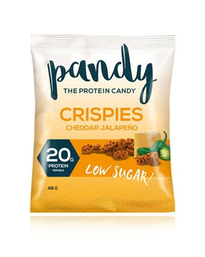 Pandy Protein Crispies Cheddar & Jalapeno 48g - pulver