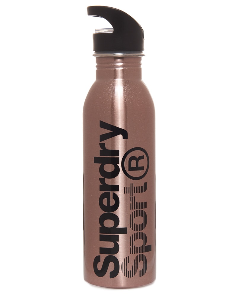 Superdry Stainless Steel Sports Bottle - Rose Gold - oil
