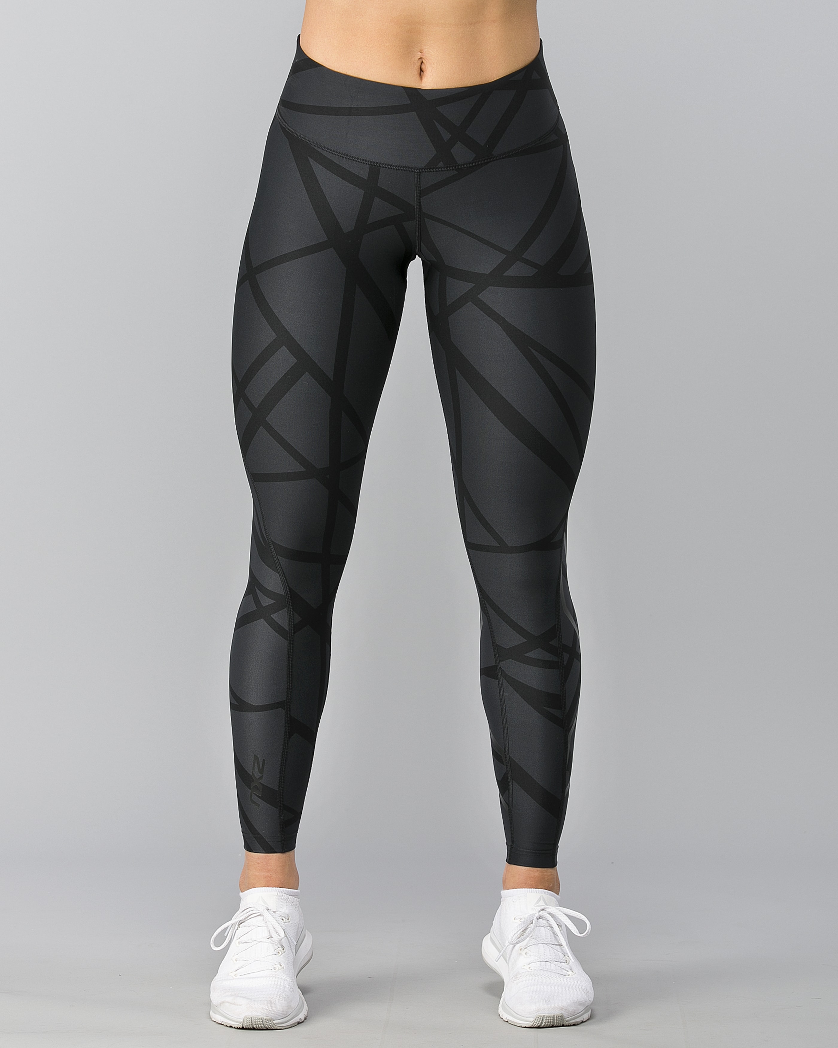 frugter strand udstødning 2XU Print Mid-Rise Comp Tights - Paint Strokes/Nero - Tights.no