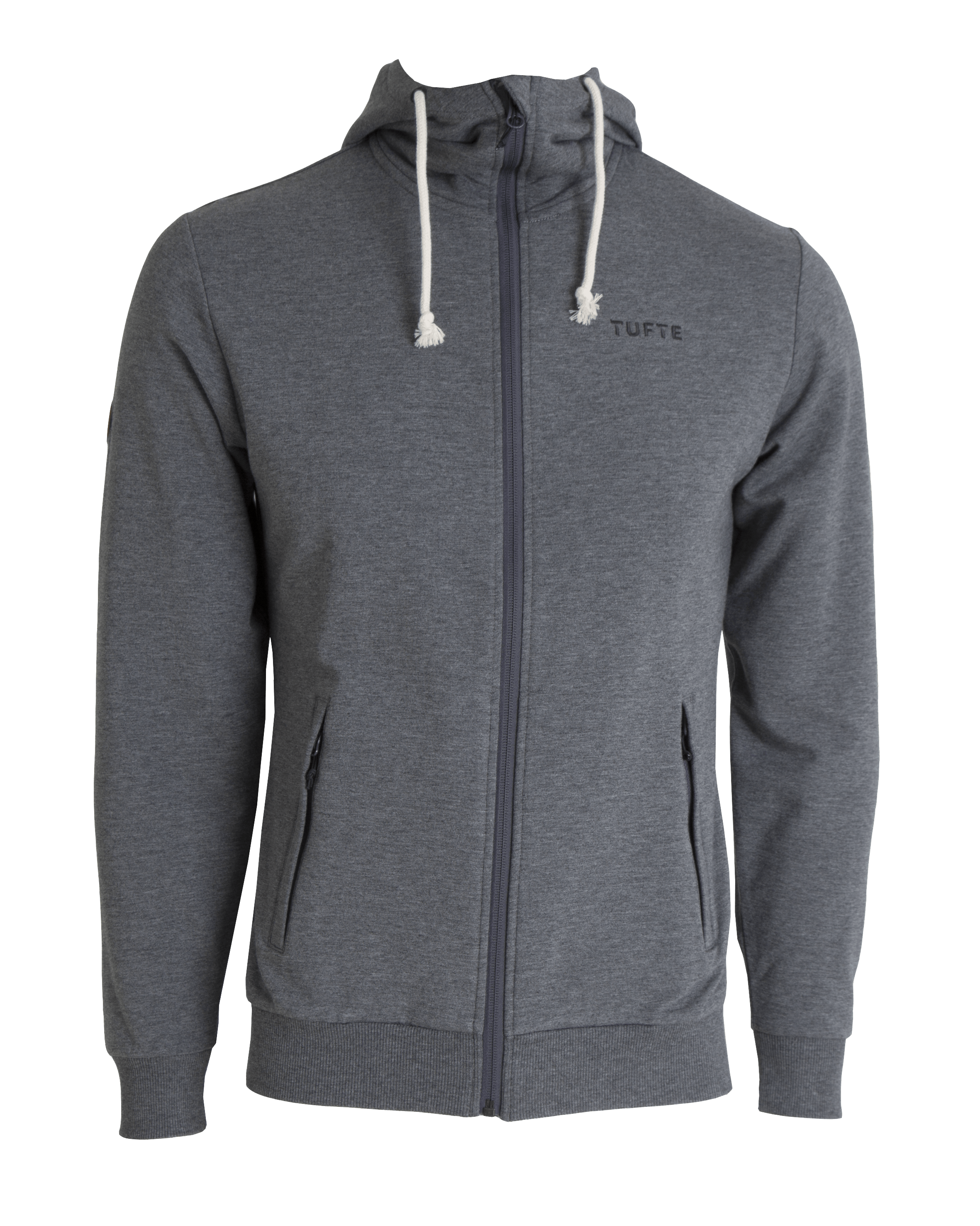 Tufte Mens Hoodie  Jacket  Dark  Grey Melange Phantom 