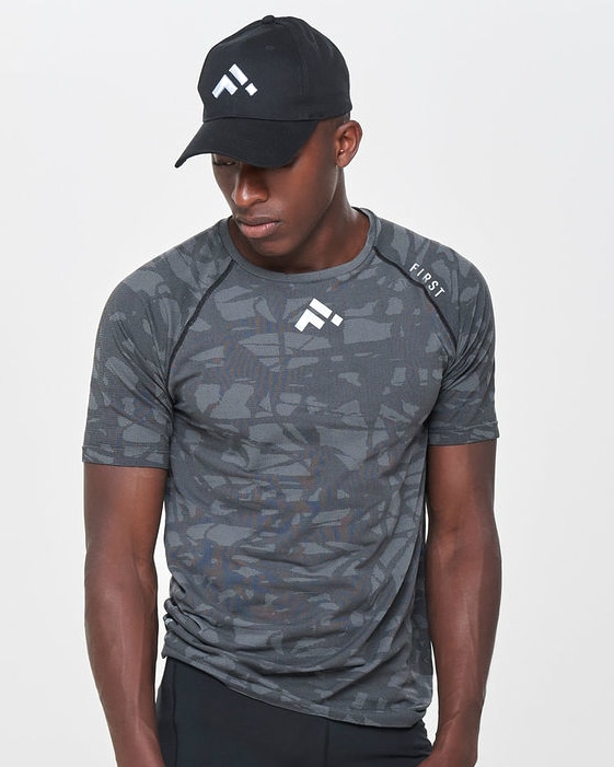 First Soho Seamless Tee - Black - L - skjorte herre