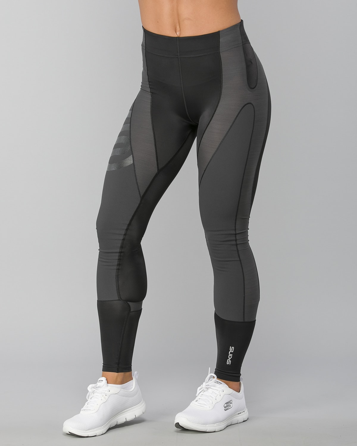 Skins DNAmic Womens K- Proprium Long Tights Black/Charcoal - M - til