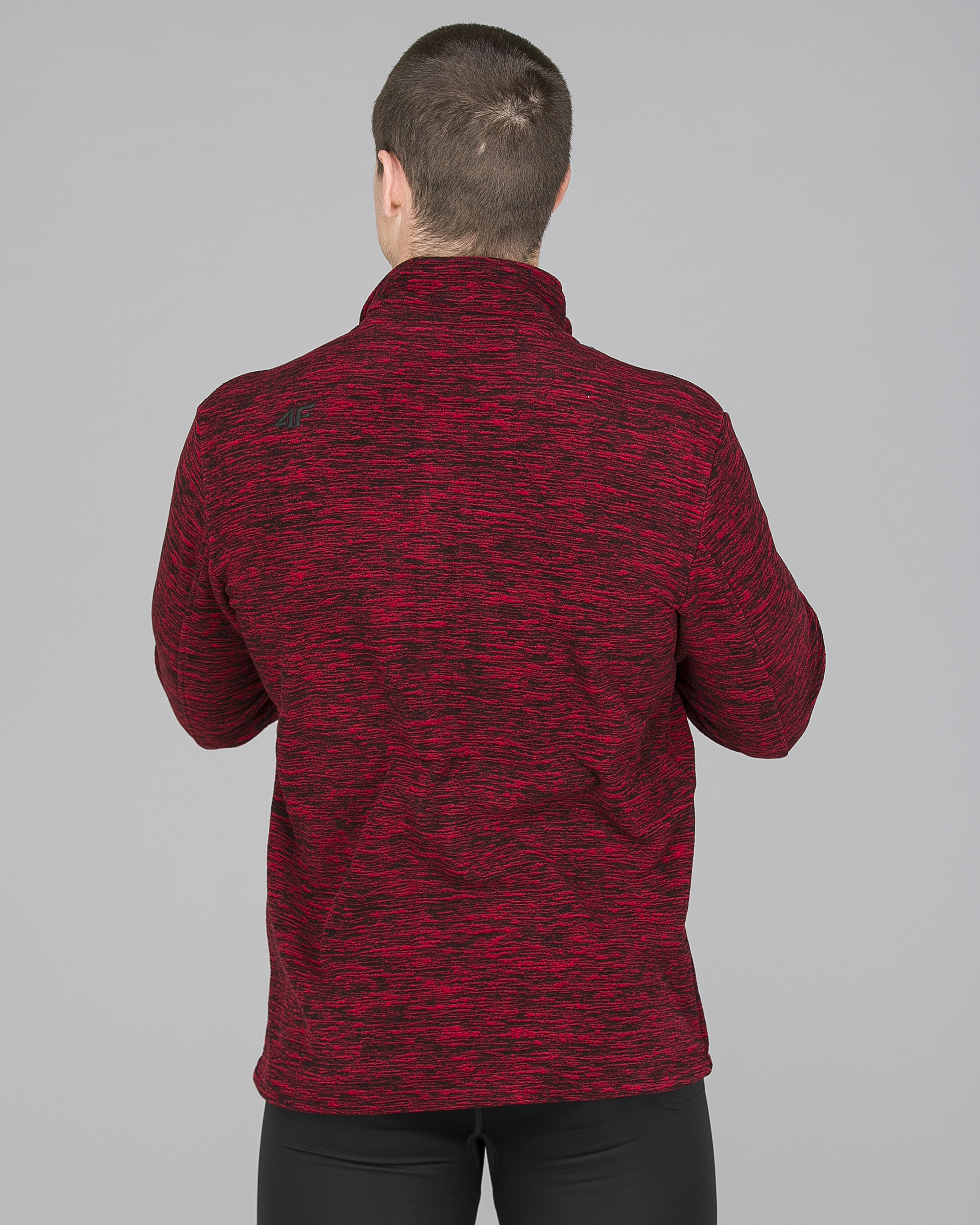 4F Fleece Men - Red Melange4