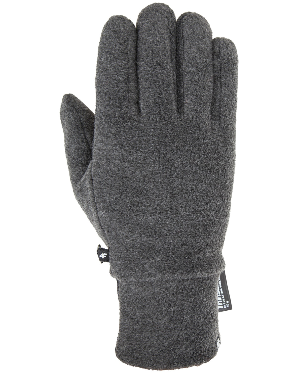 4F Gloves - Dark Grey Melange - S - polyester