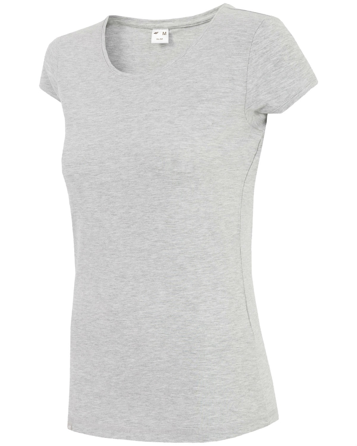 4F T-Shirt Women - Light Grey Melange - M - weight set