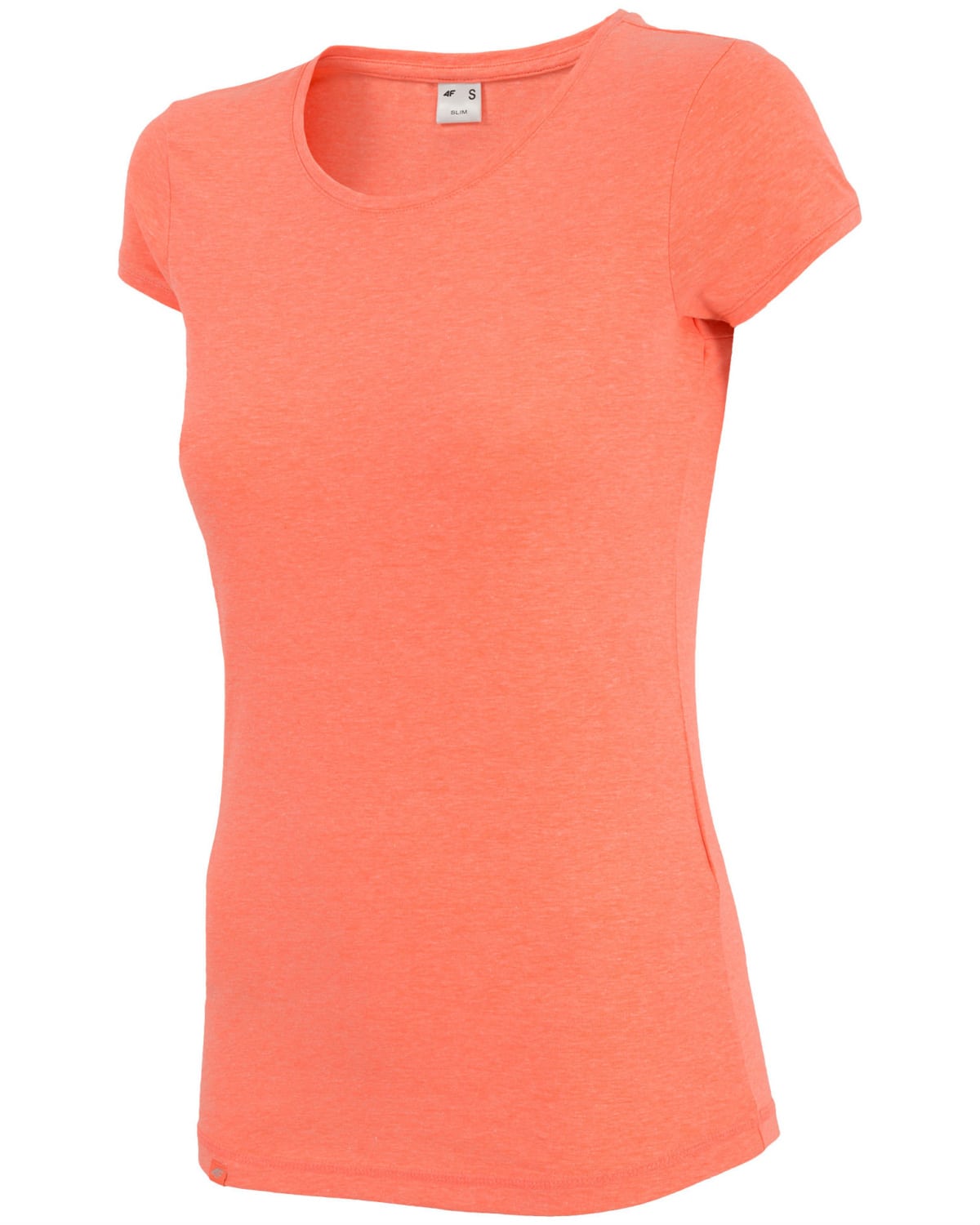 4F T-Shirt Women - Salmon Coral Melange - XL - weight set