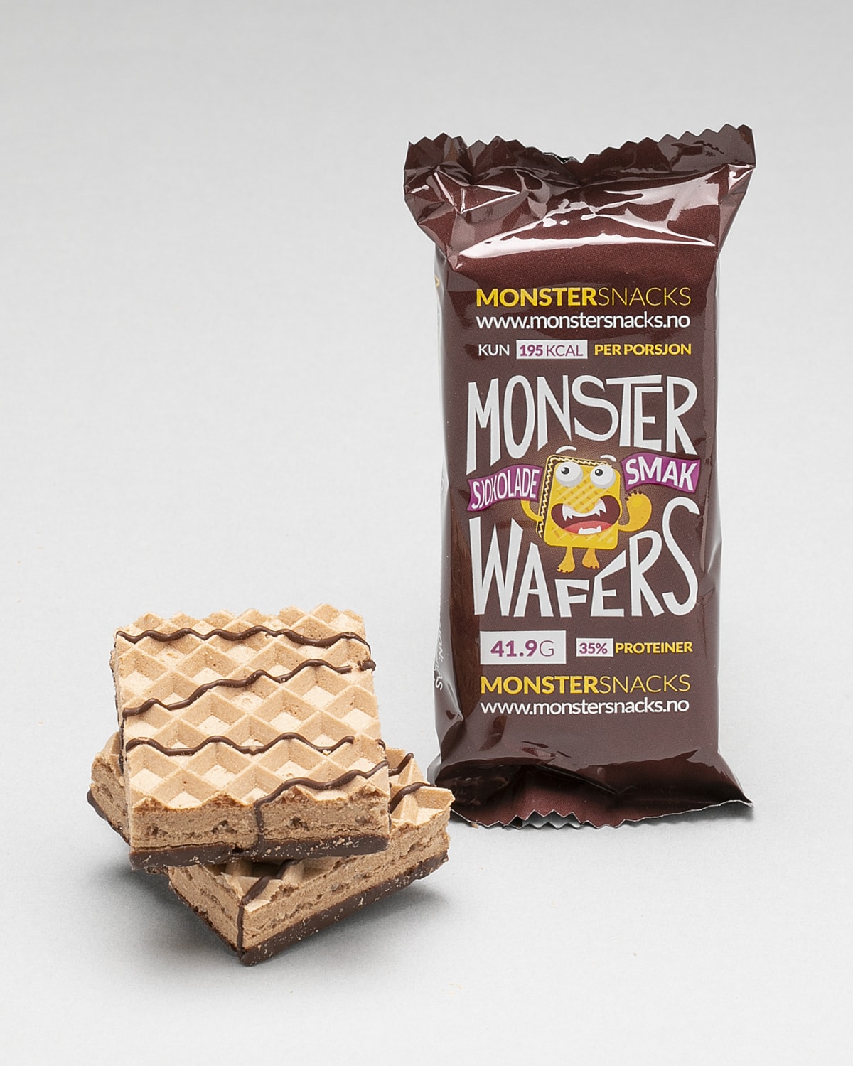 Monster Protein Chocolate Wafer 42g - sunn snacks