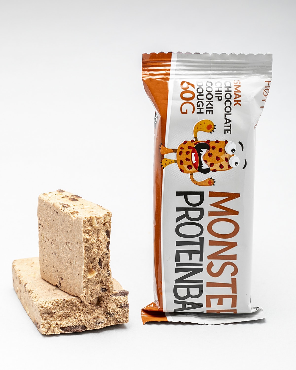 Monster Fiber Proteinbar Cookies Dough 60g - chocolate chip