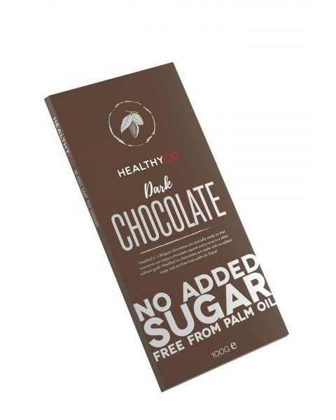HealthyCo Sukkerfri Mørk Sjokolade 100g - til