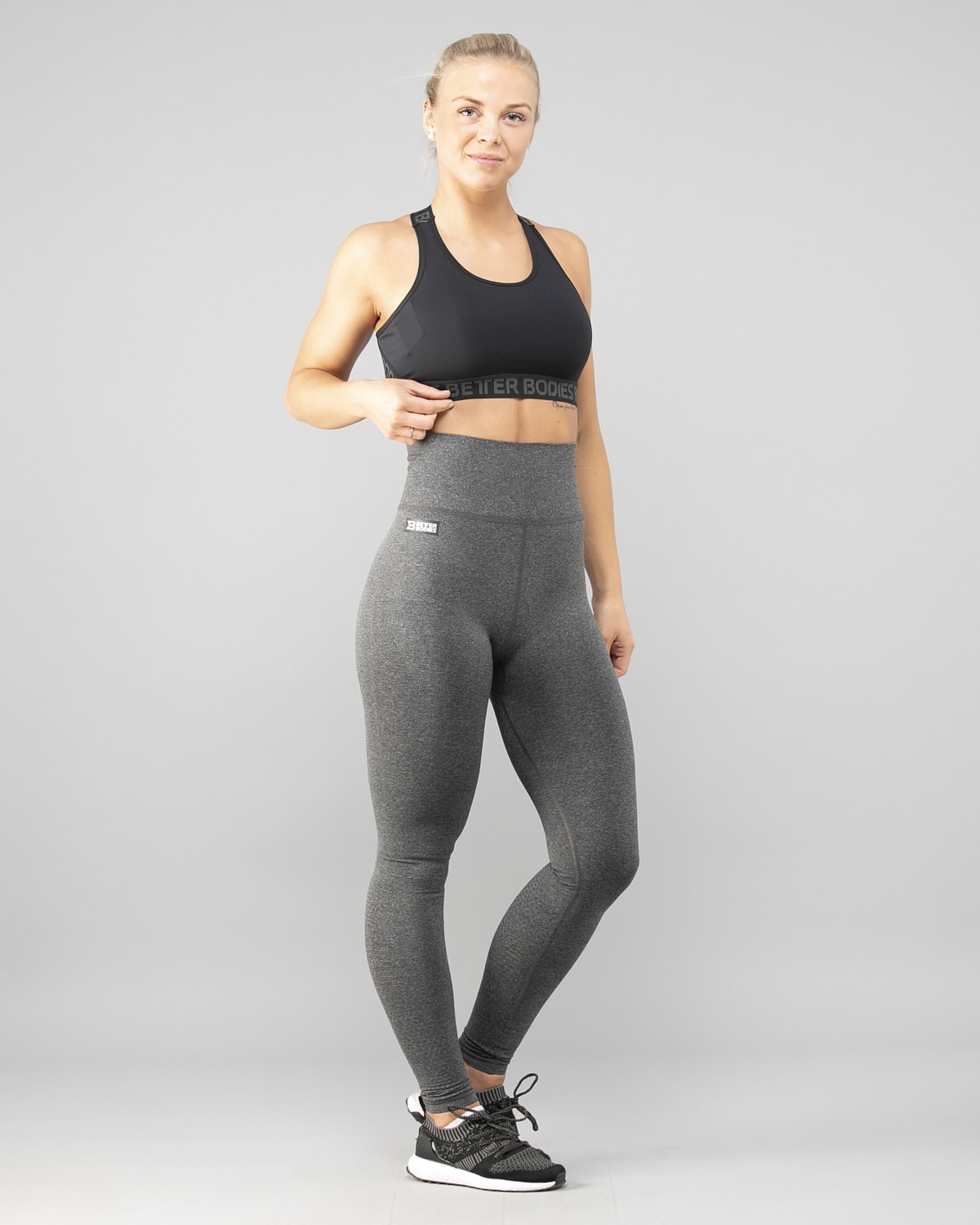 Better Bodies Bowery High Tights - Graph Melange - Tights.no