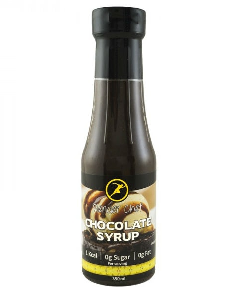 Slender Chef Chocolate Syrup 350ml - protein for