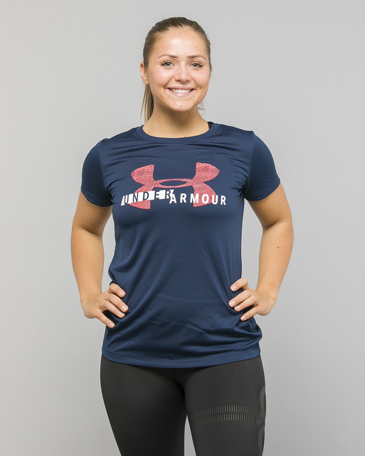 Under Armour Tech Graphic Tee - Academy - S - til henne