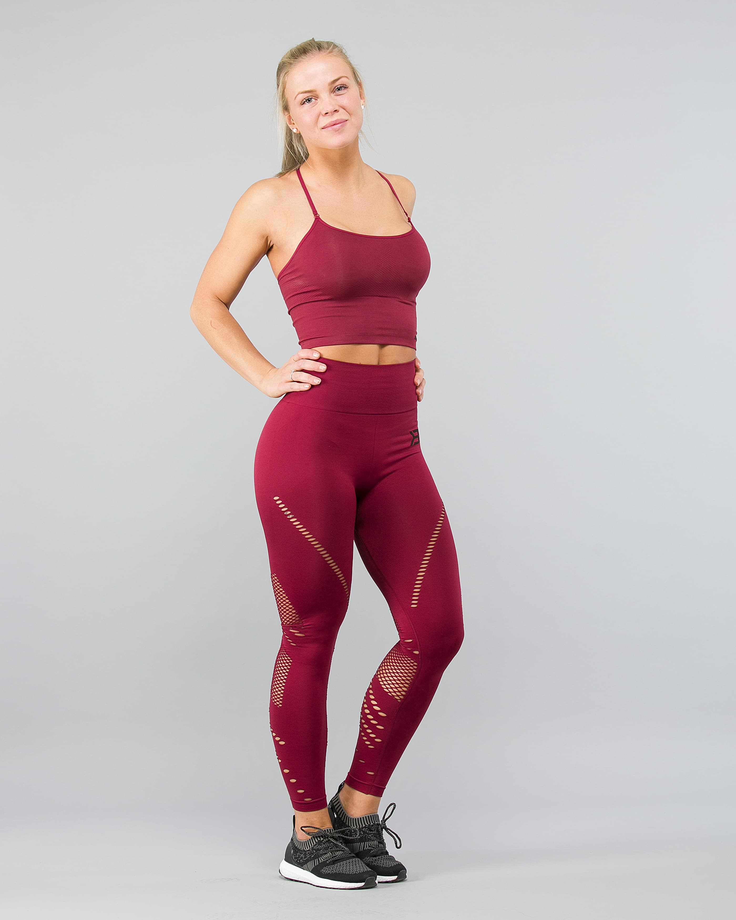 Better Bodies Waverly Tights - Sangria Red 
