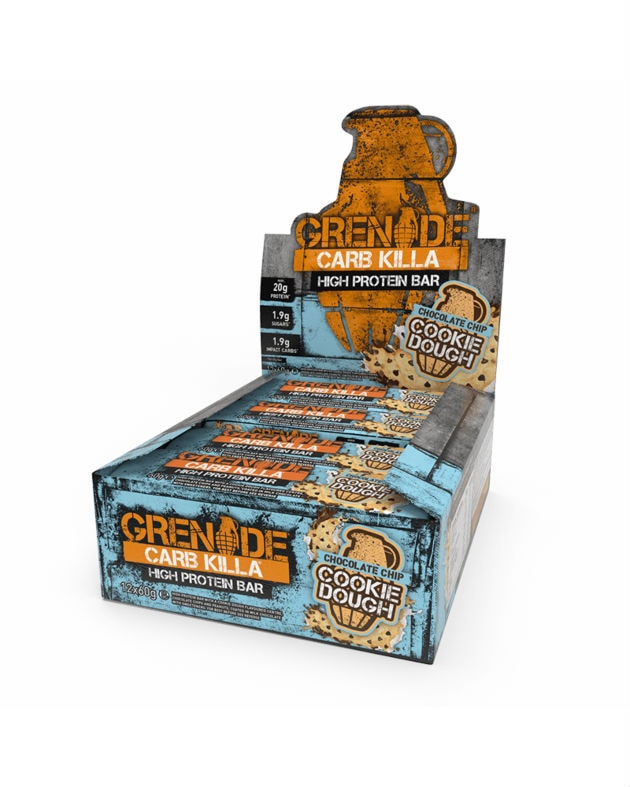 Grenade Carb-Killa Bar Chocolate Chip Cookie Dough 12x60g