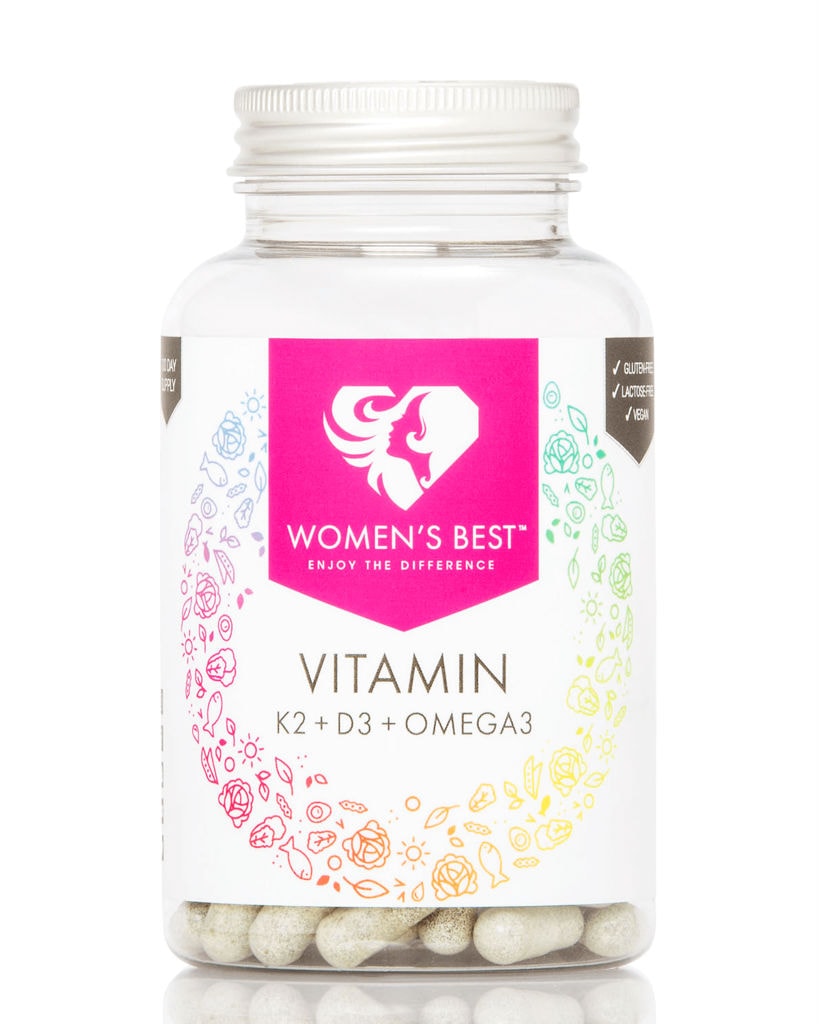 Women's Best Vitamin D2+K3+Omega 3 - 100 Capsules - pre