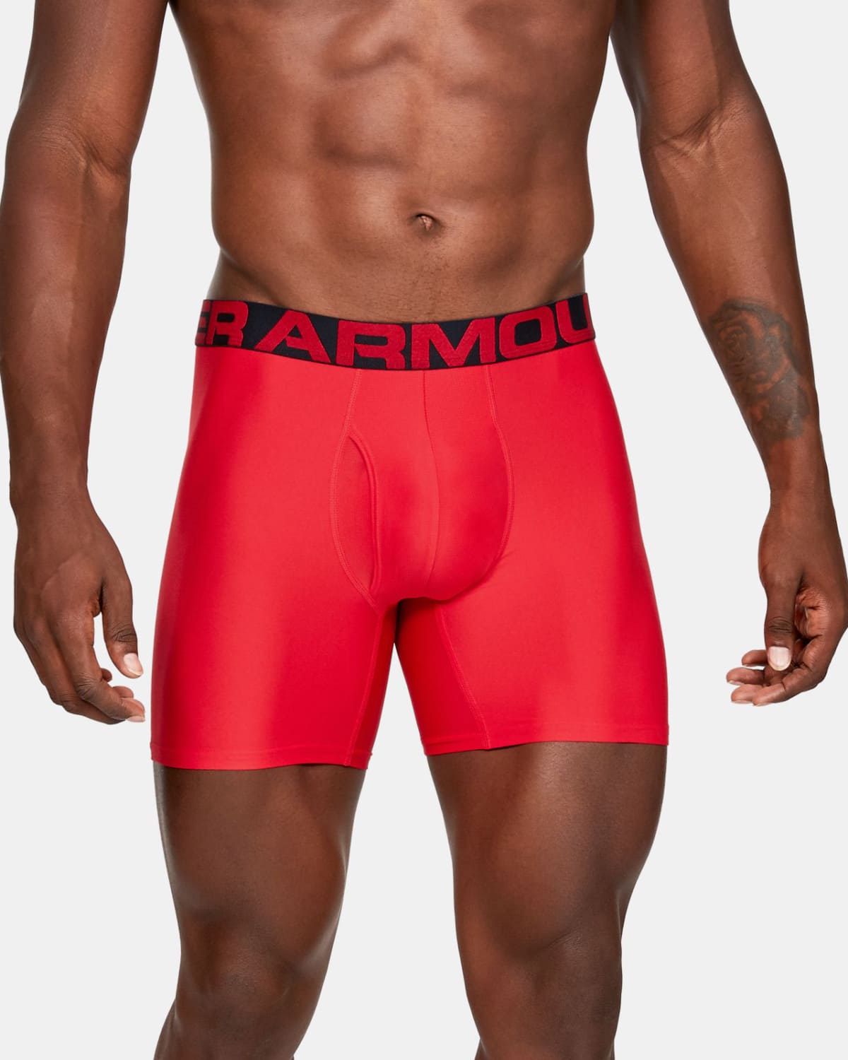 Under Armour Tech 6-Inch 2-Pack - Red - L - waistband