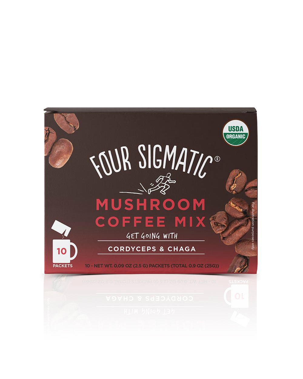 Four Sigmatic Mushroom Coffee With Cordyceps (10 serv) - energy before workout
