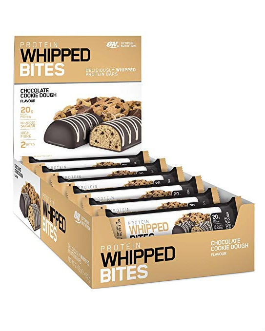 Optimum Nutrition Whipped Bites Chocolate Chip Cookie Dough 12x76g - whey protein isolate