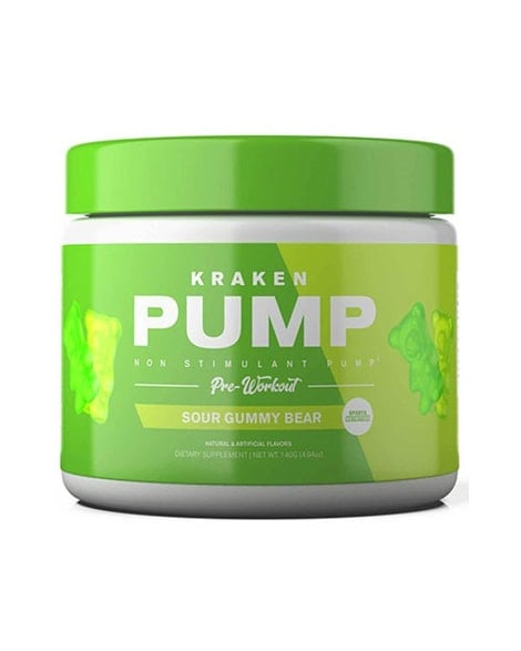 Sparta Kraken Pump PWO 140g - Sour Gummy Bear - stim free pre workout
