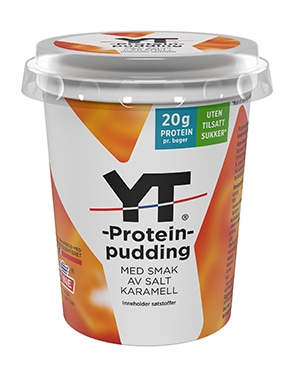 YT Proteinpudding Salt Karamell 190g - sukker kalorier