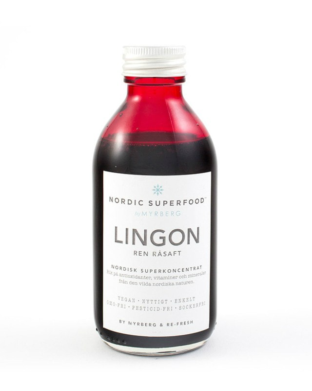 Nordic Superfood Råsaft Tyttebær 195ml - protein for
