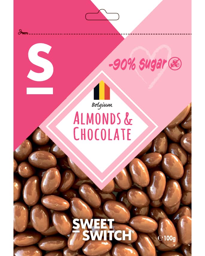 Sweet-Switch Sugarfree Almonds & Chocolate 100g - uten salt