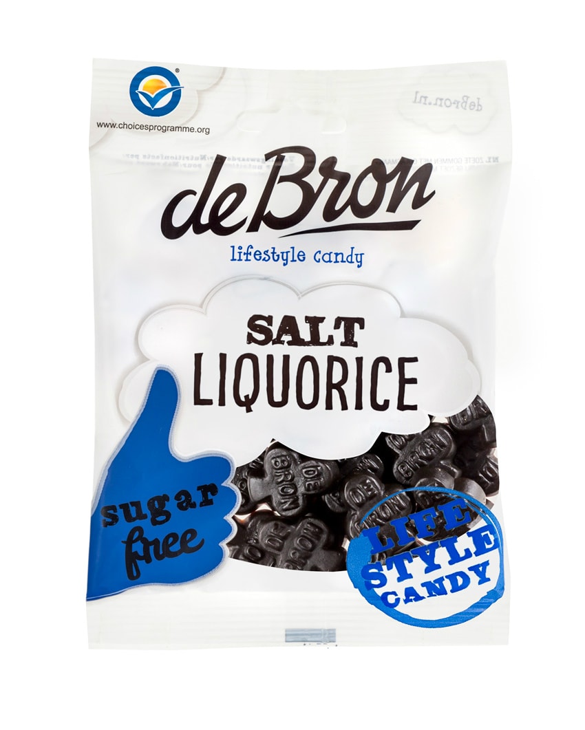 DeBron Sugarfree Salt Liquorice 100g - uten sukker
