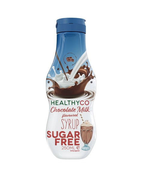 HealthyCo Sukkerfri Chocolate Milk Syrup 250ml - til